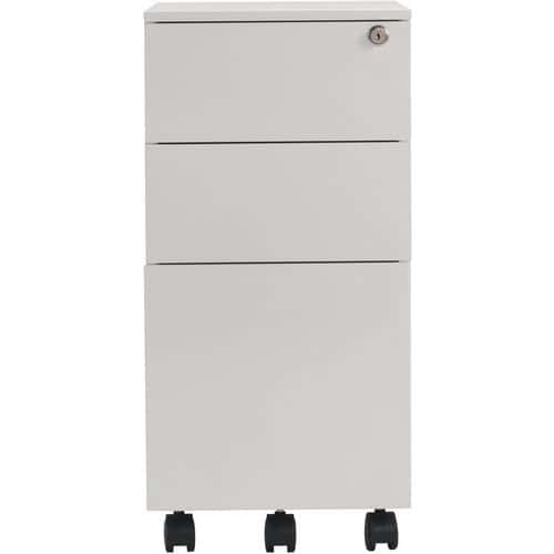 Home Office Mobile Filing Cabinet - Steel With 3 Drawers