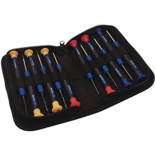 Set of 12 precision screwdrivers - Manutan Expert