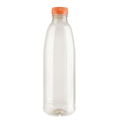 PET bottle 250 ml to 1 l + orange cap - Bunzl