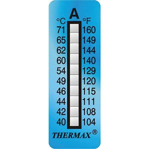 Irreversible temperature indicator - Thermax 10 temperatures