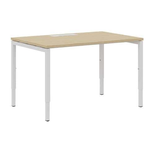 Misao straight desk 120 cm, U-shaped adjustable legs - Manutan Expert
