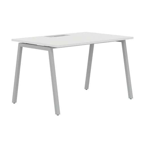 Misao straight desk 160 cm, A-shaped legs - Manutan Expert