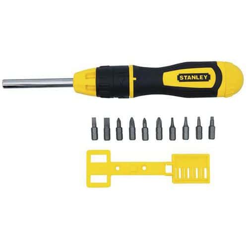 Dynagrip® ratchet screwdriver with bit holder
