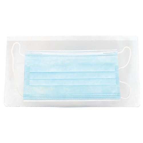 Antimicrobial mask sleeves, cheque book size, pack of six