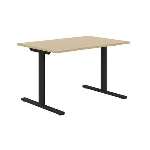 Misao straight desk 120 cm, T-shaped legs - Manutan Expert
