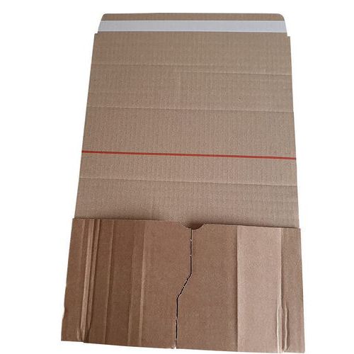 Unipac standard wrap mailer with adhesive closure