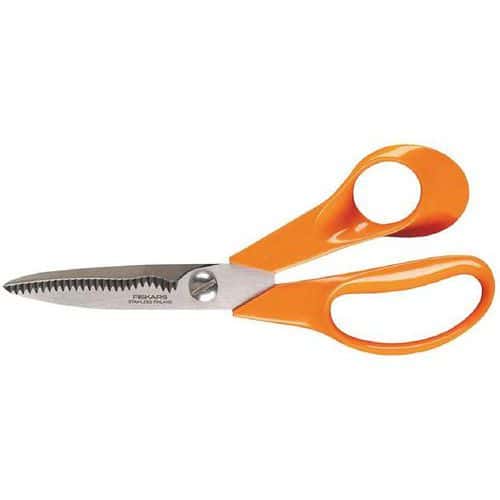 Scissors with serrated blades - Classic multi-purpose - Right-handed 18 cm - Fiskars