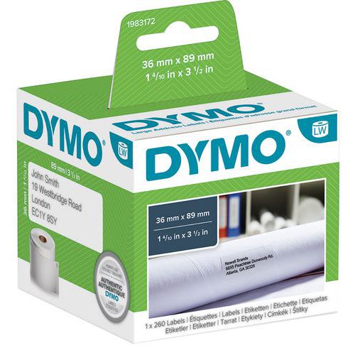 LabelWriter white paper adhesive address labels - Dymo