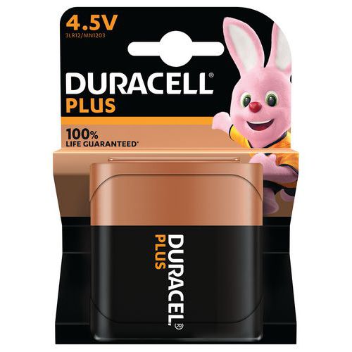Plus 100% 4.5 V alkaline battery - 1 unit - Duracell