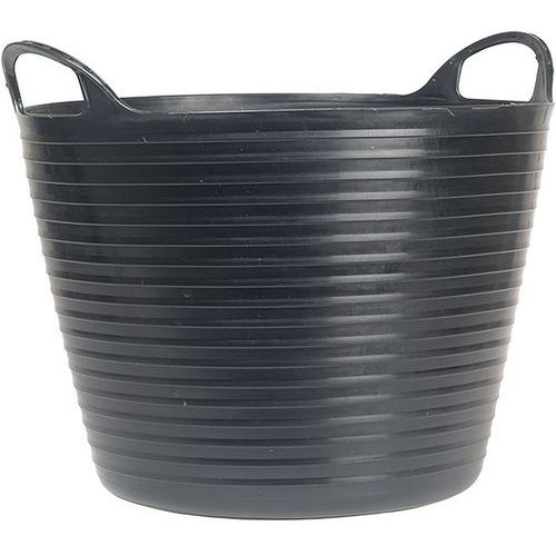 Faithfull Black Buckets - 15L-60L Flexible Tubs - Recycled Polyethene