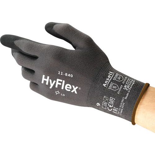 HyFlex® 11-840 ergonomic handling gloves