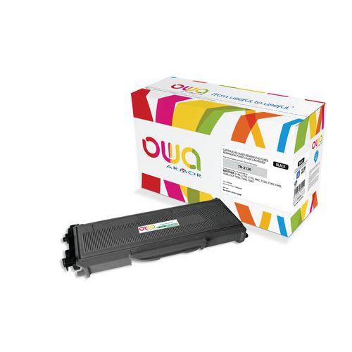 High-capacity toner compatible with Brother TN2120 Black - OWA