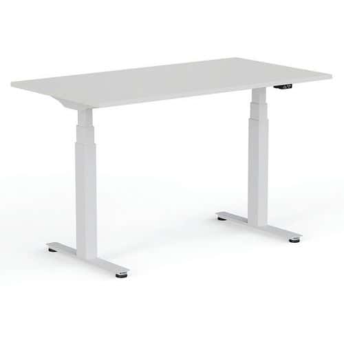 120cm Wide White Sit Stand Desk - Electric & Ergonomic -Yo-Yo Wellness