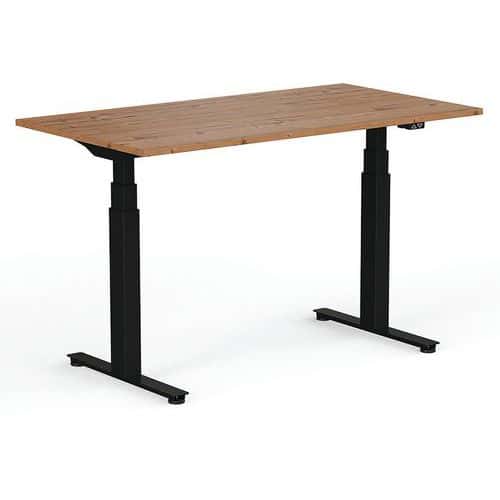 120cm Wide Timber Electric Sit Stand Desk -Black Frame -Yo-Yo Wellness