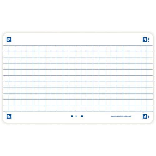 Flash 2.0 flashcards, 75x125 mm, 5x5 sq., wh. frame - Oxford