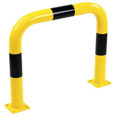 Warehouse Traffic Hoop Barriers - Black & Yellow - Steel - Manutan Expert