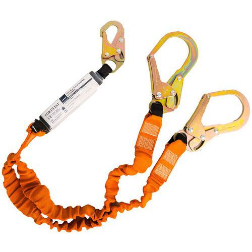 1.8m Double 140kg Webbing Lanyard & Shock Absorber - FP75 Portwest UK