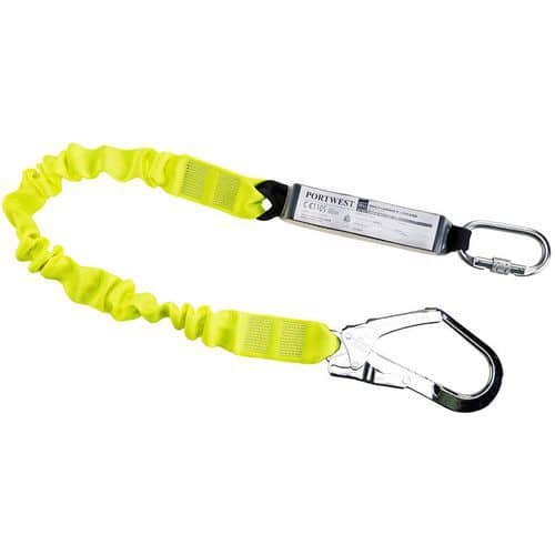 1.8m Single 100kg Elasticated Lanyards & Shock Absorber - Portwest