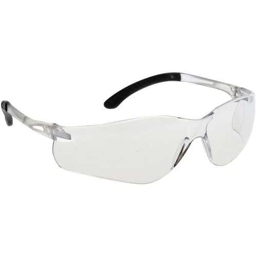 Safety Glasses - Sporty Wrap Around Design - Various Colours -Portwest