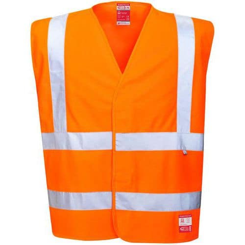 Hi-Vis Orange Static/Flame Resistant Vests - Small-3XL - Portwest UK