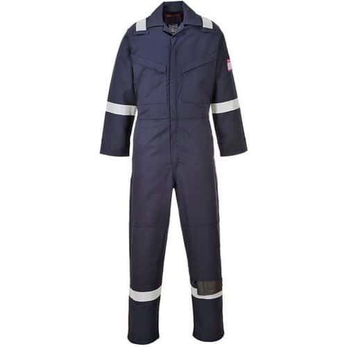 Dark Blue Flame-Retardant Boilersuit/Coverall - Small-XXXL - Portwest