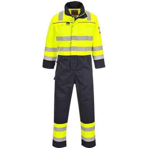 Hi-Vis Blue/Yellow Fire Resistant Boilersuit - Small-4XL - Portwest UK