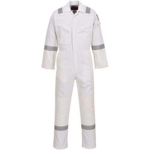 White Static/Flame Resistant Boilersuit - Small-XXL -FR50 Portwest UK