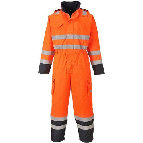 Orange Hi-Vis Oil/Gas Boilersuit/Coveralls - Small-3XL - Portwest UK