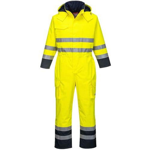 Yellow Hi-Vis Oil/Gas Boilersuit/Coveralls - Small-3XL - Portwest UK