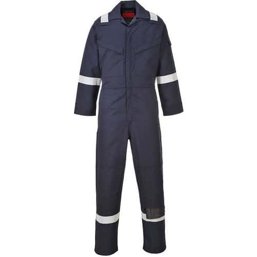 Blue Lightweight Fire Resistant Boilersuit - Sizes 36-54 - Portwest UK