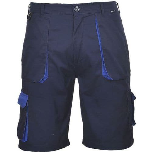 Dark Blue Contrast Tough Work Shorts - XS-XXXL - Portwest UK