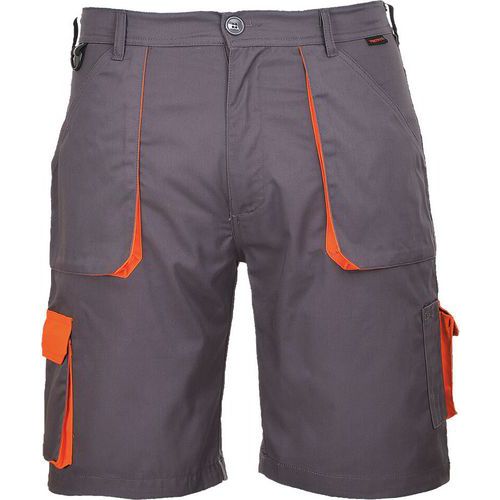 Grey Contrast Tough Work Shorts - XS-XXXL - Texo Portwest UK