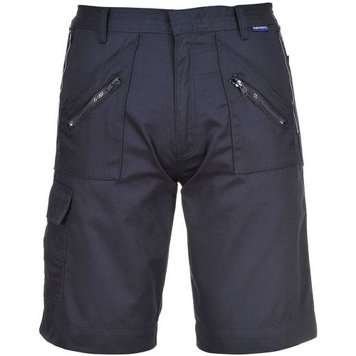 Navy Blue Action Bermuda Work Shorts - Small-4XL - Portwest UK