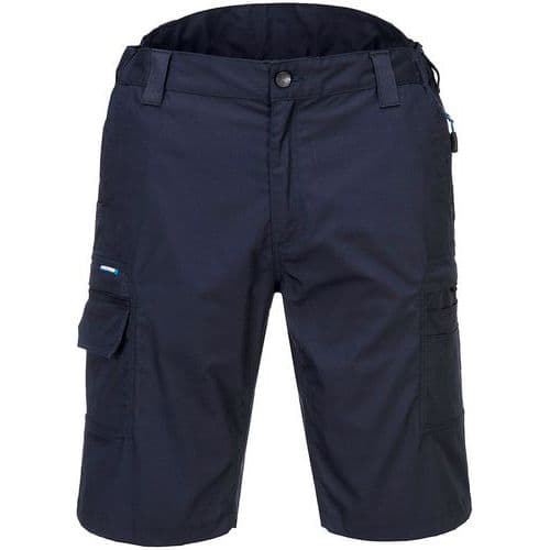 Navy Blue Ripstop Bermuda Tough Work Shorts - Size 30-42 - Portwest UK