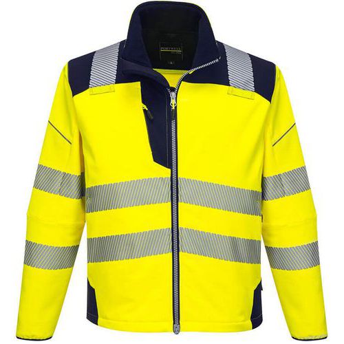 T402 PW3 High-Visibility Softshell Jacket - Portwest