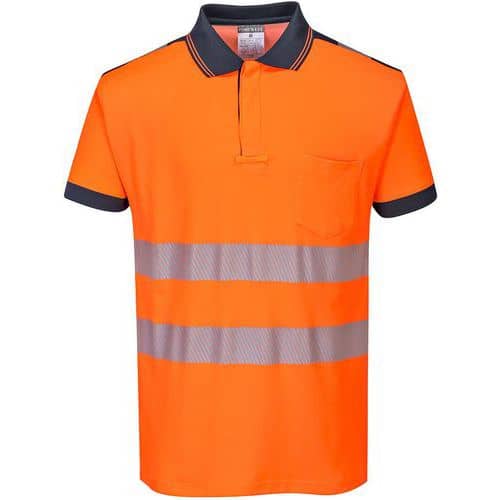 T180 PW3 High-Visibility Short Sleeve Polo Shirt - Portwest