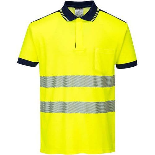 T180 PW3 High-Visibility Short Sleeve Polo Shirt - Portwest