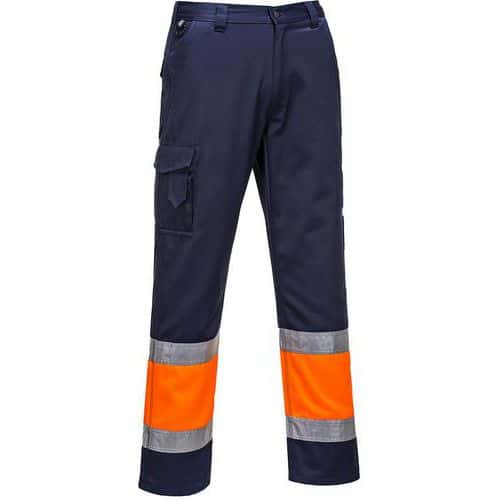 E049 High-Visibility Combat Rain Trousers - Portwest