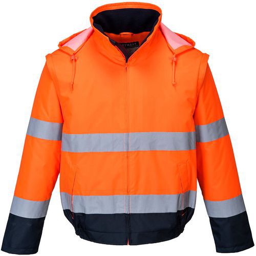 C464 High-Visibility 2-in-1 Lined Jacket - Portwest