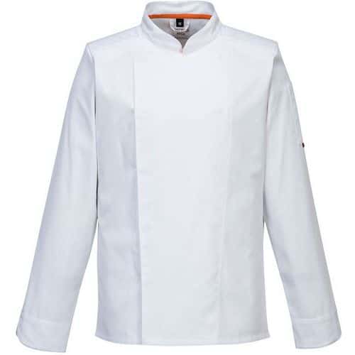 Men's White Chef's Mesh Uniform Jackets - S-XXXL - C838 Portwest UK