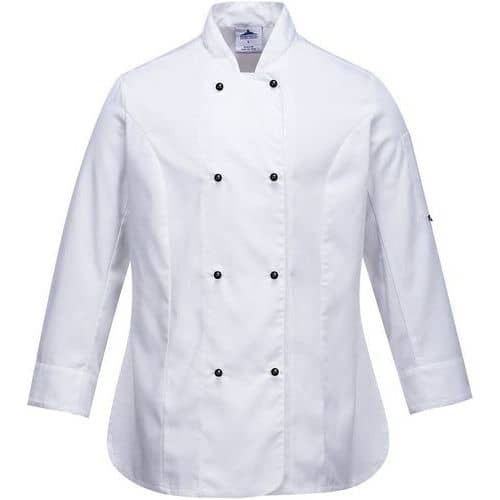 Women's White Chef Uniform/Kitchen Jackets - XS-XXL - Portwest UK