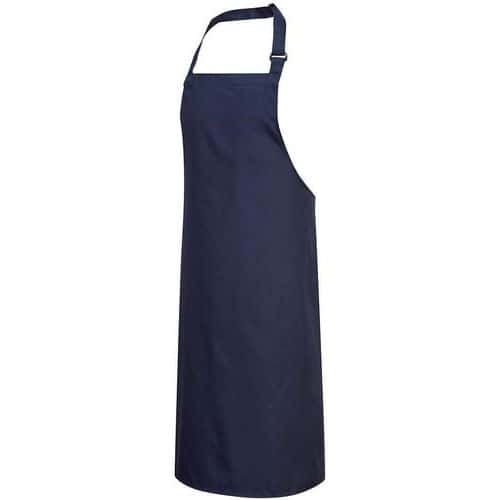 Blue Polycotton Bib Kitchen Aprons - Anti Stain - S841 Portwest UK