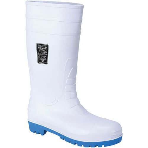 S5 Safety Wellington Boot - White - Size 36-48 - Steel Toe - Portwest