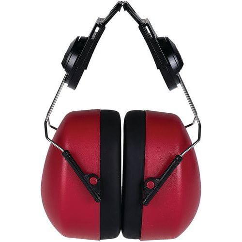 Red Or Yellow Safety Helmet Clip-On Ear Defenders - Portwest UK