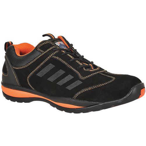 Black/Orange Safety Trainer - Steel Toecap - Size 36-48 - Portwest UK