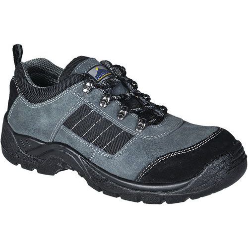 Black/Grey Suede Unisex Safety Trainer -Steel Toe - 36-48 -Portwest UK