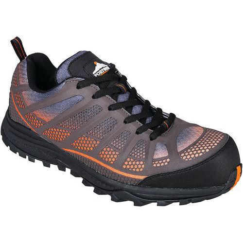 Black/Orange Low Cut ESD Mesh Safety Trainer - Size 37-48 -Portwest UK