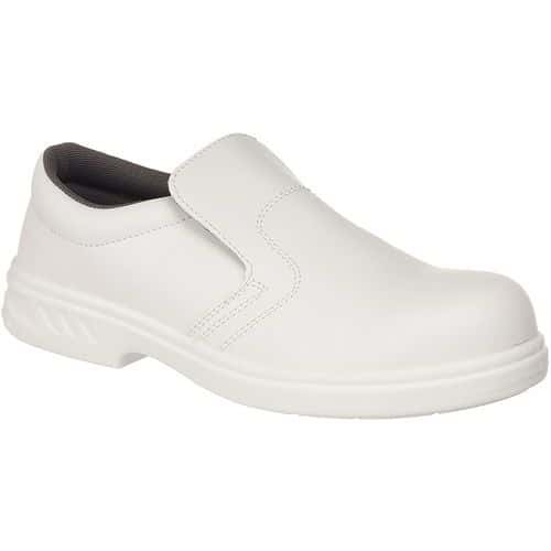 White Slip On Hygienic ESD Unisex Safety Shoe -Size 34-49 -Portwest UK