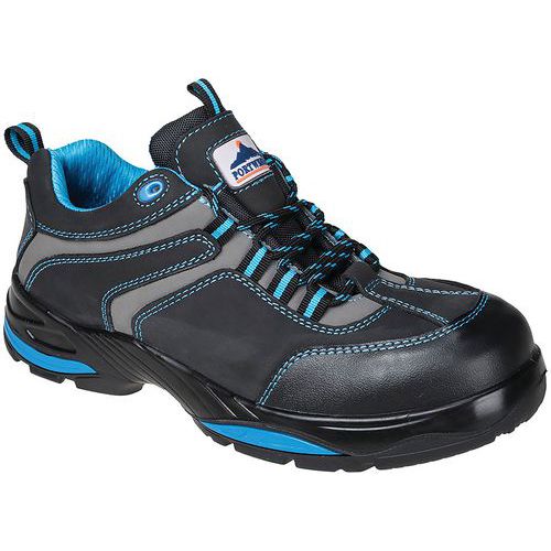 Black/Blue Unisex S3 Composite Trainer/Shoes - Size 37-48 -Portwest UK