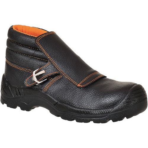 Black Unisex S3 Welders Composite Safety Boots - 38-48 - Portwest UK